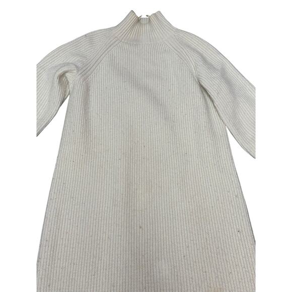 & Other Stories Cream Wool Knit Maxi Sweater Dress Long Sleeve Size L - Picture 6 of 12